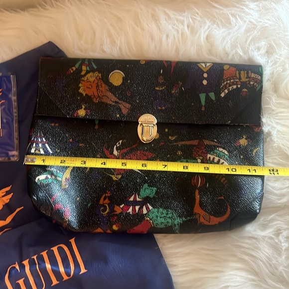 NWT Piero Guidi VTG Black Women’s Magic Circus Clutch & coin purse!